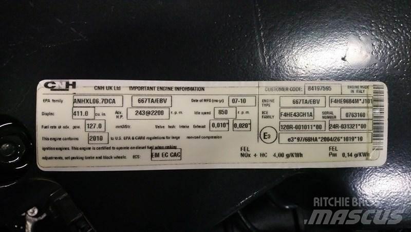 CNH - CASE 667TA Moteur