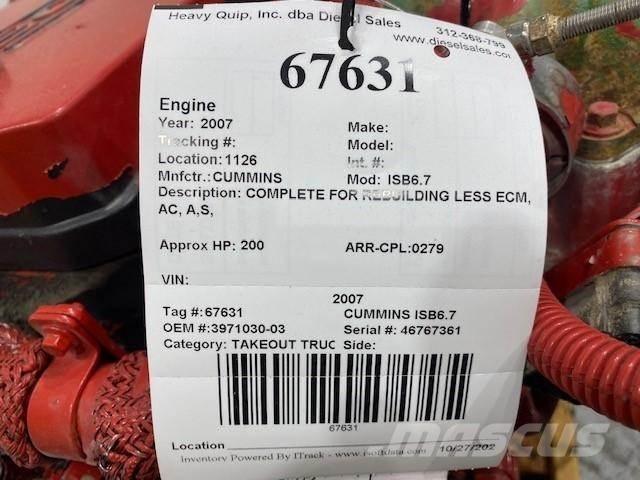 Cummins ISB6.7 Moteur