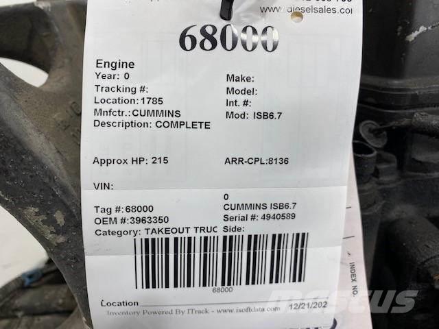 Cummins ISB6.7 Moteur