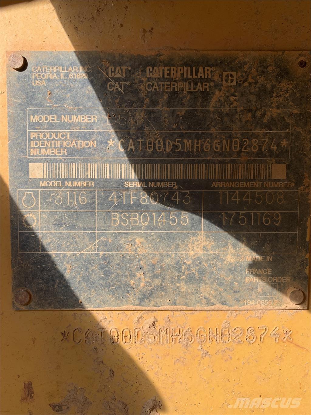 CAT D5M Construction - Autres