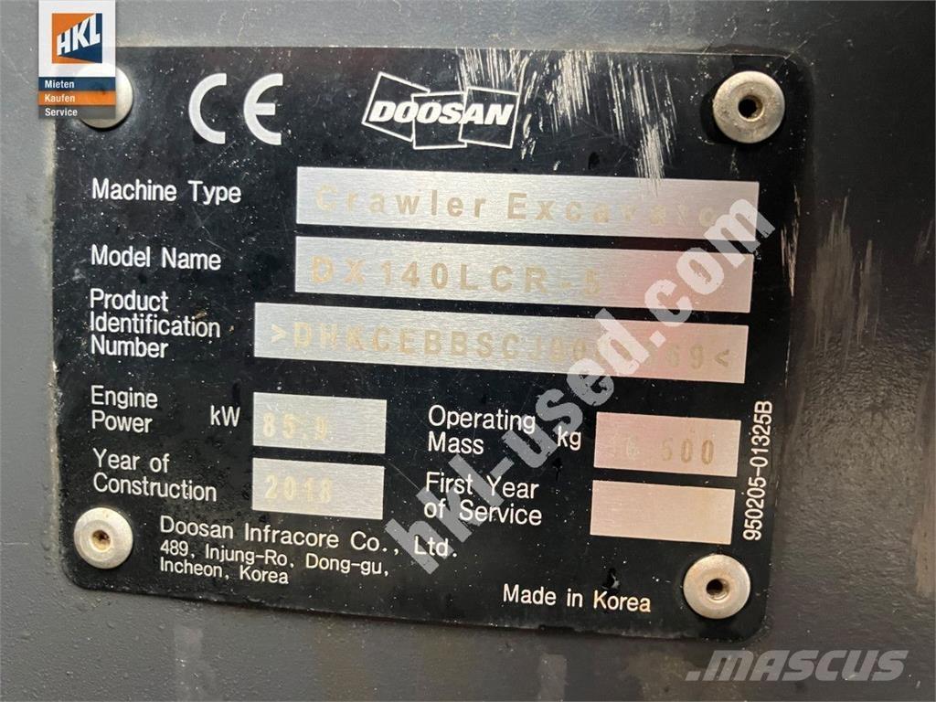 Doosan DX 140 LCR-5 Pelle sur chenilles