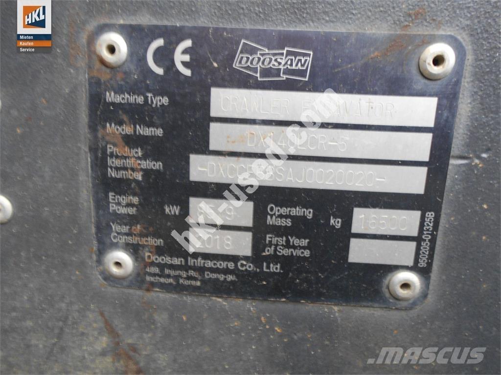 Doosan DX 140 LCR-5 Pelle sur chenilles