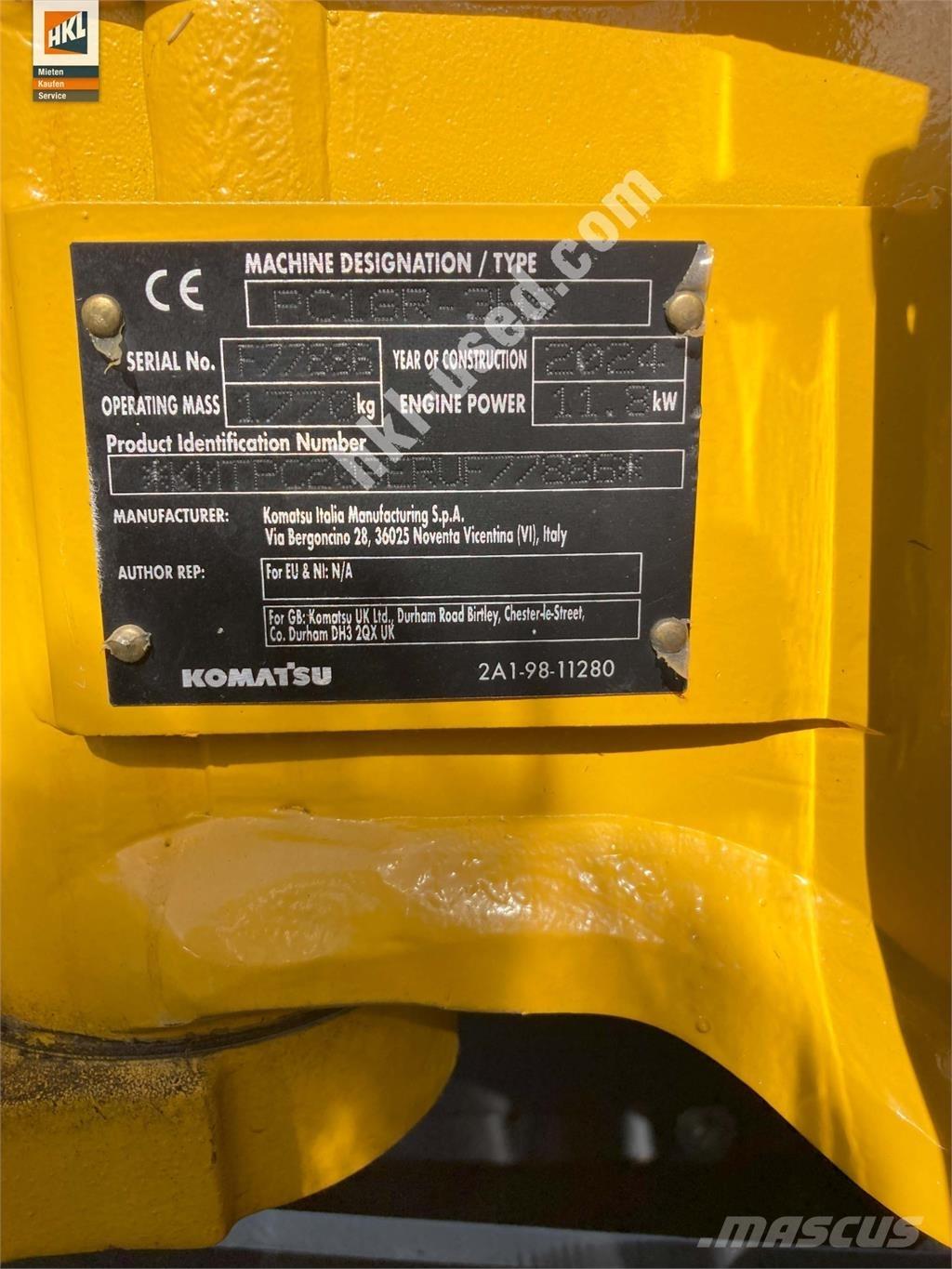 Komatsu PC 16 R-3HS Mini pelle < 7t