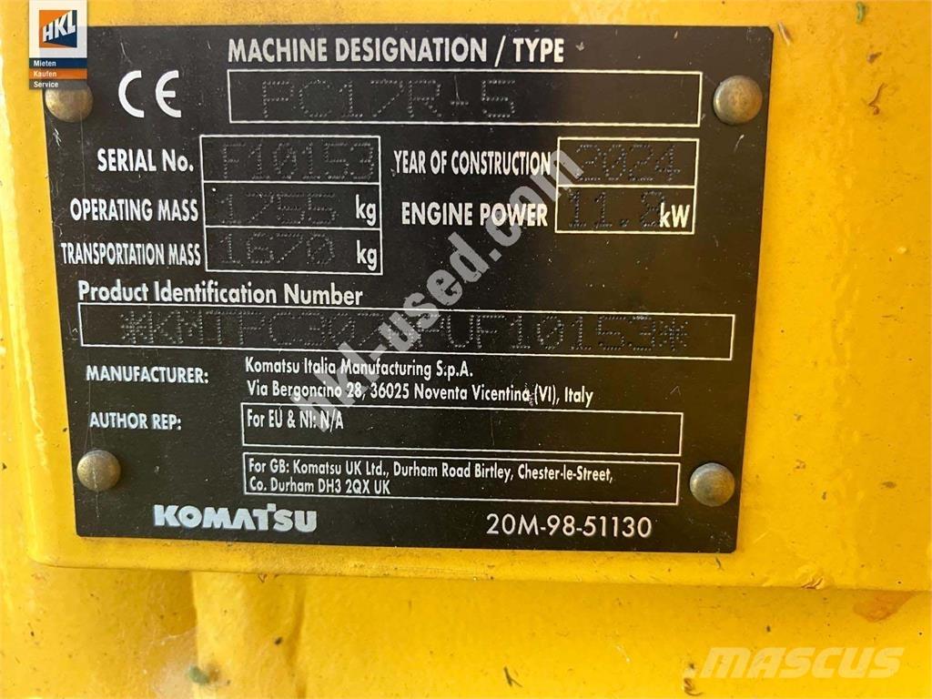 Komatsu PC 17 R-5 Mini pelle < 7t