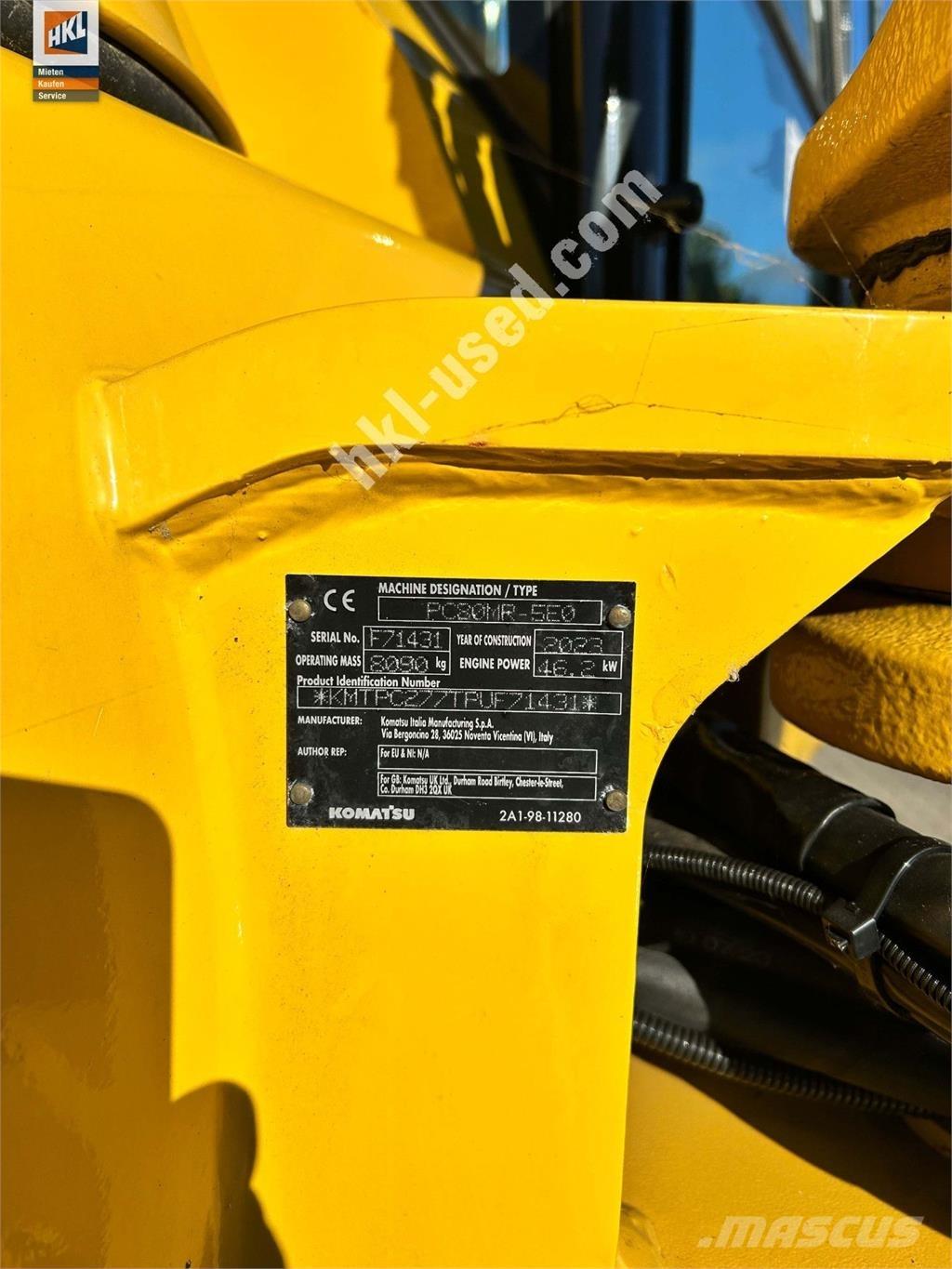 Komatsu PC 80 MR-5 Mini pelle < 7t