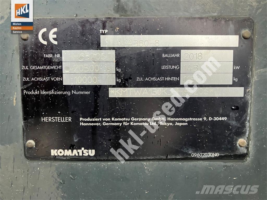 Komatsu WA 380-8 Chargeuse sur pneus