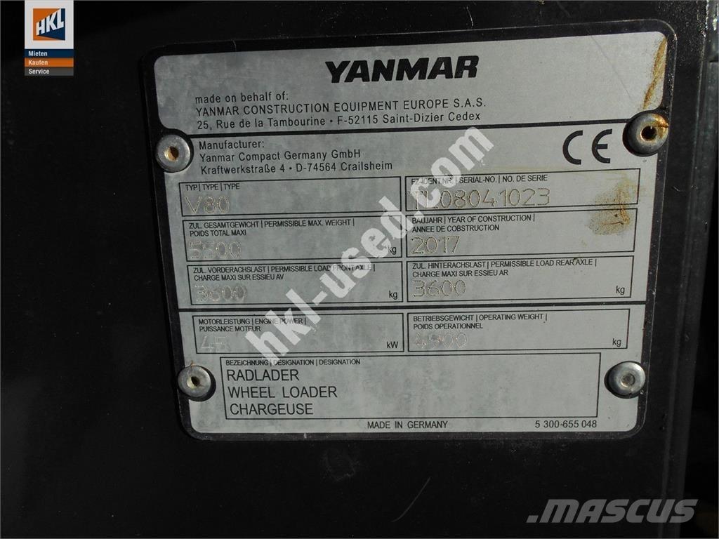 Yanmar V 80 Chargeuse sur pneus