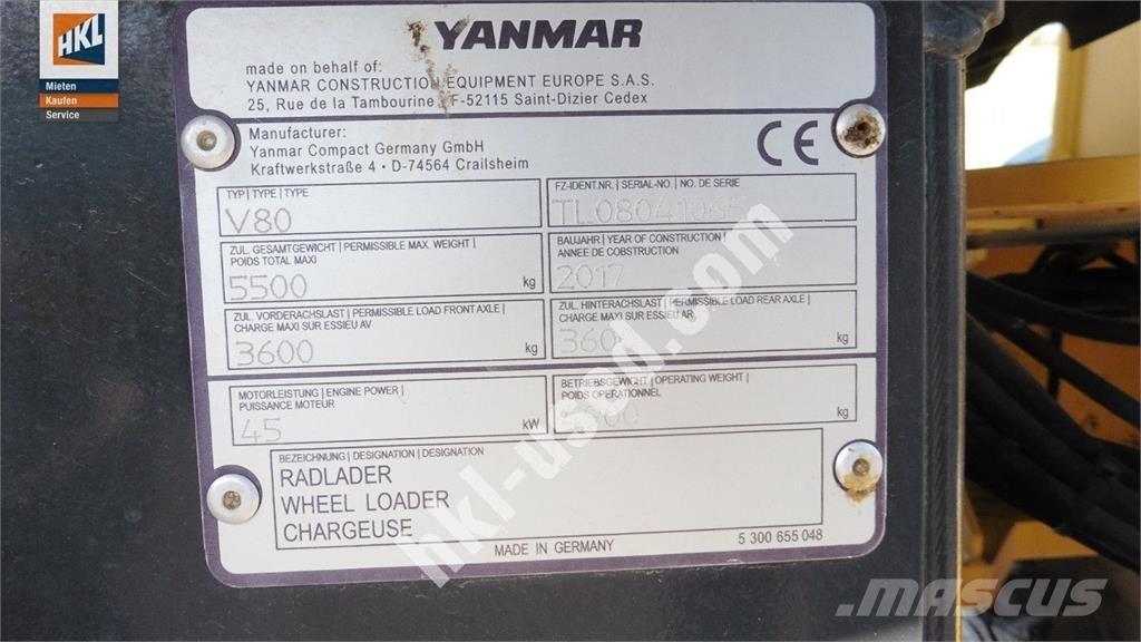 Yanmar V 80 Chargeuse sur pneus