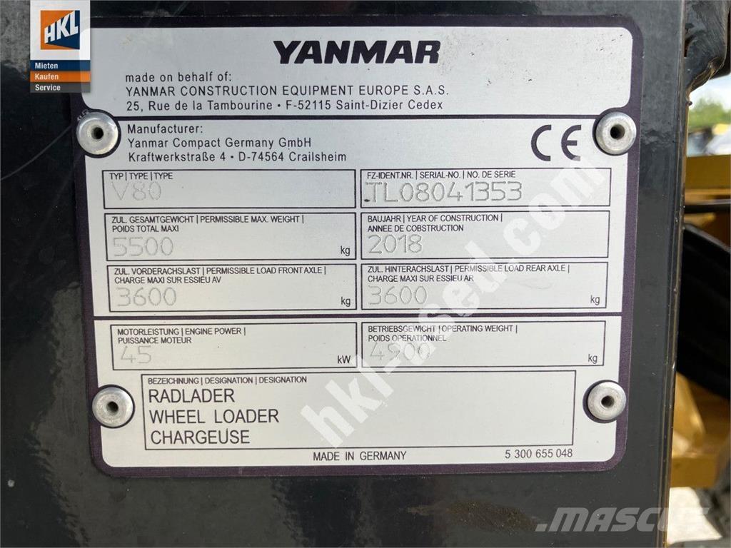 Yanmar V 80 Chargeuse sur pneus