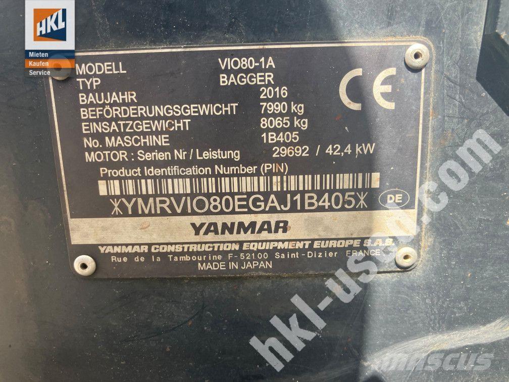 Yanmar VIO 80-1 Mini pelle < 7t