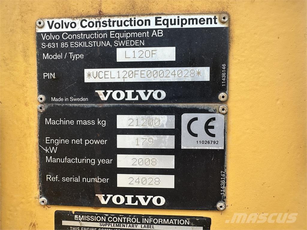 Volvo L120F Chargeuse sur pneus