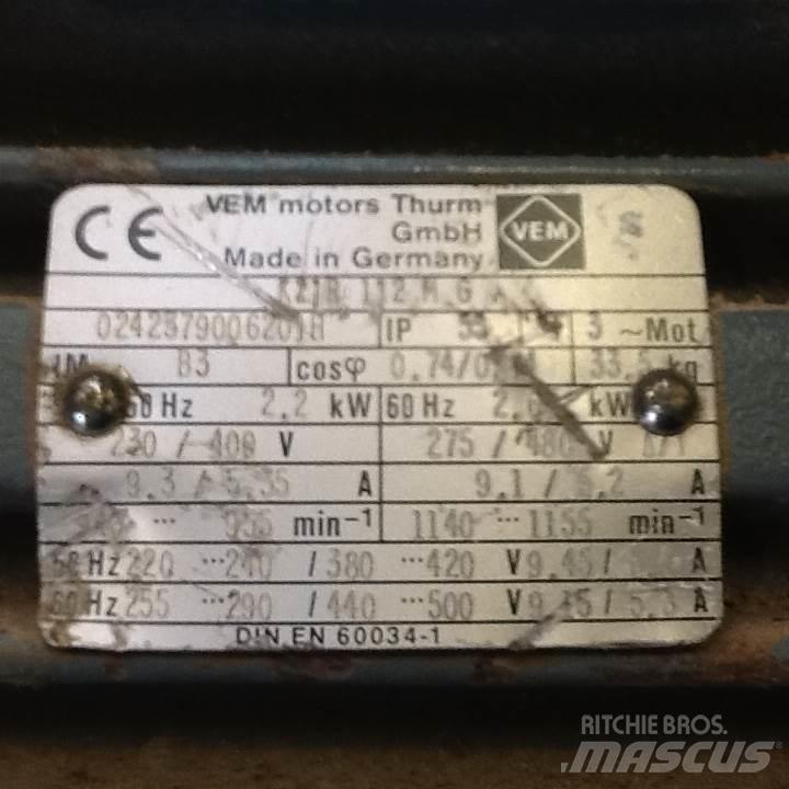  2,2 kW VEM E-Motor Moteur