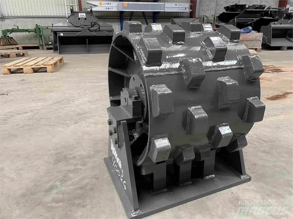  470 mm kompaktorhjul Rouleaux à pneumatiques