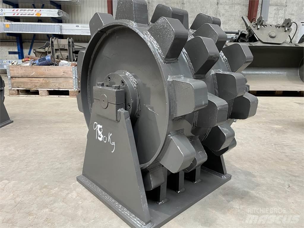  570 mm kompaktorhjul Rouleaux à pneumatiques