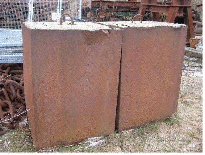  Ballastvægte 4 stk. - 2300 kg Accessoires et pièces pour grue