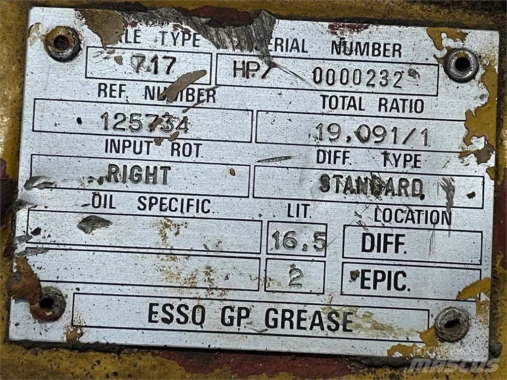  Frontaksel ex. Hydrema 906 Essieux