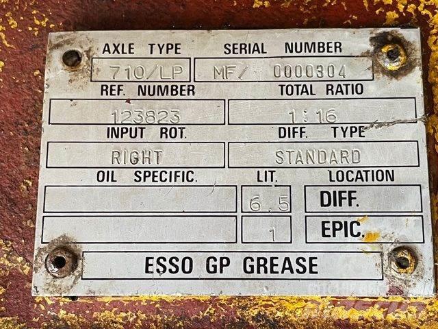  Frontaksel ex. MF50HX Essieux