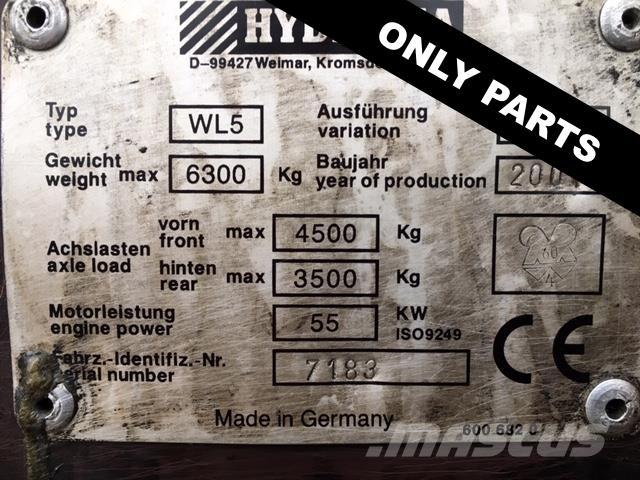 Hydrema WL550B til ophug Chargeuse sur pneus