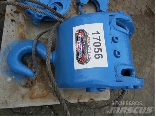  Løftekrog med 2 wirehjul Accessoires et pièces pour grue
