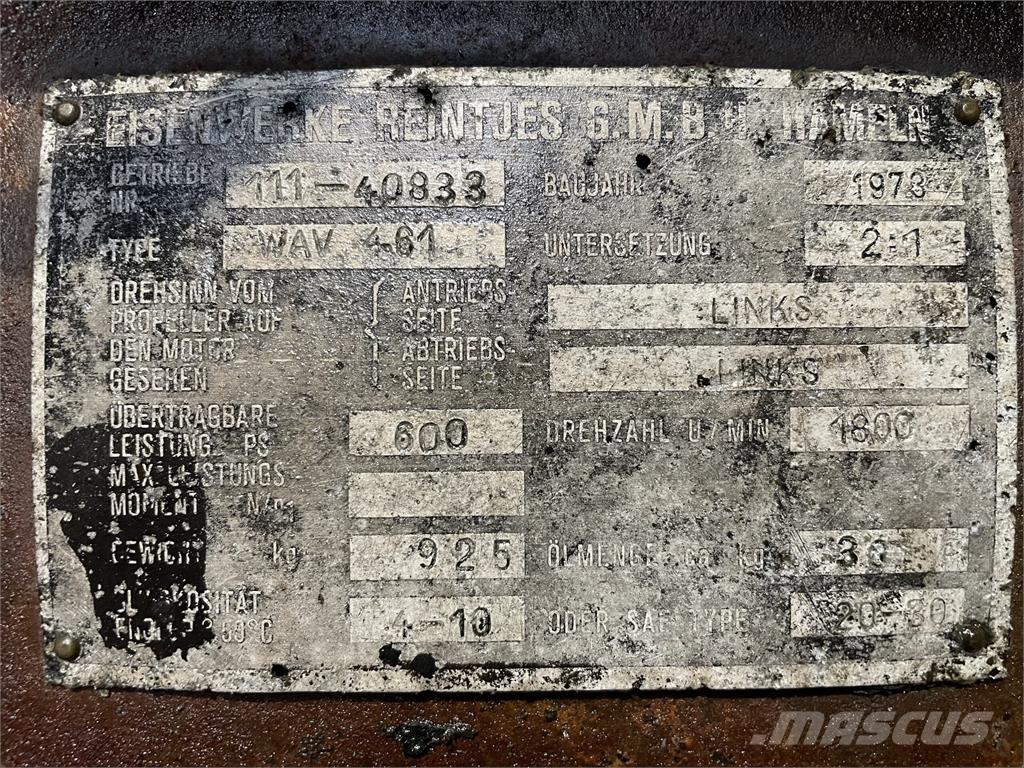 Reintjes WAV 461 Gear Boîte de vitesse