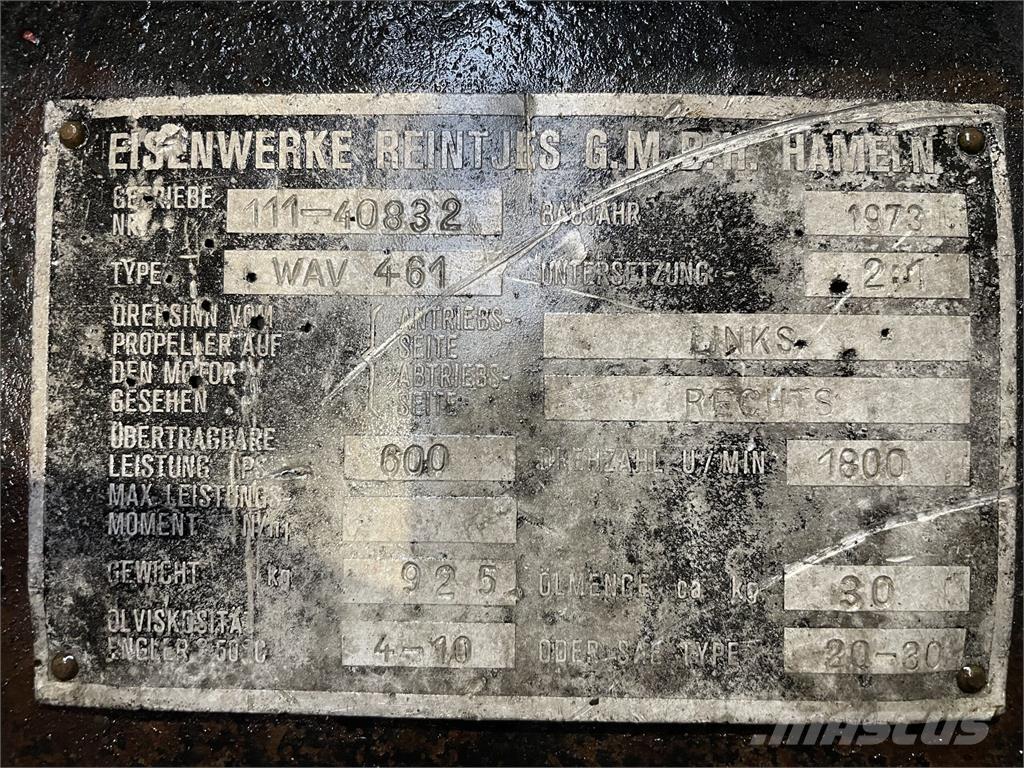 Reintjes WAV 461 Gear Boîte de vitesse