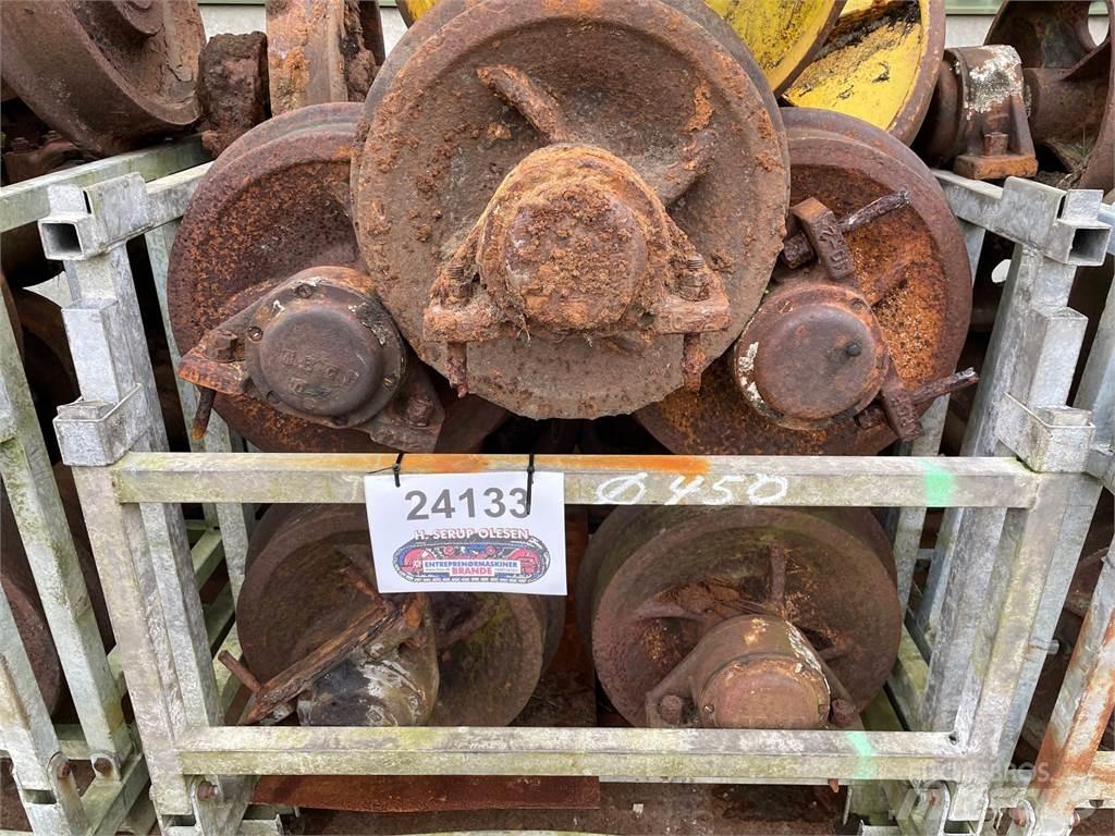  Skinnehjul ø450 mm + flange Pneus, roues et jantes
