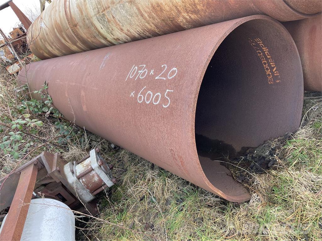  Stålrør ø1070x20x6005 mm Équipement de pipeline
