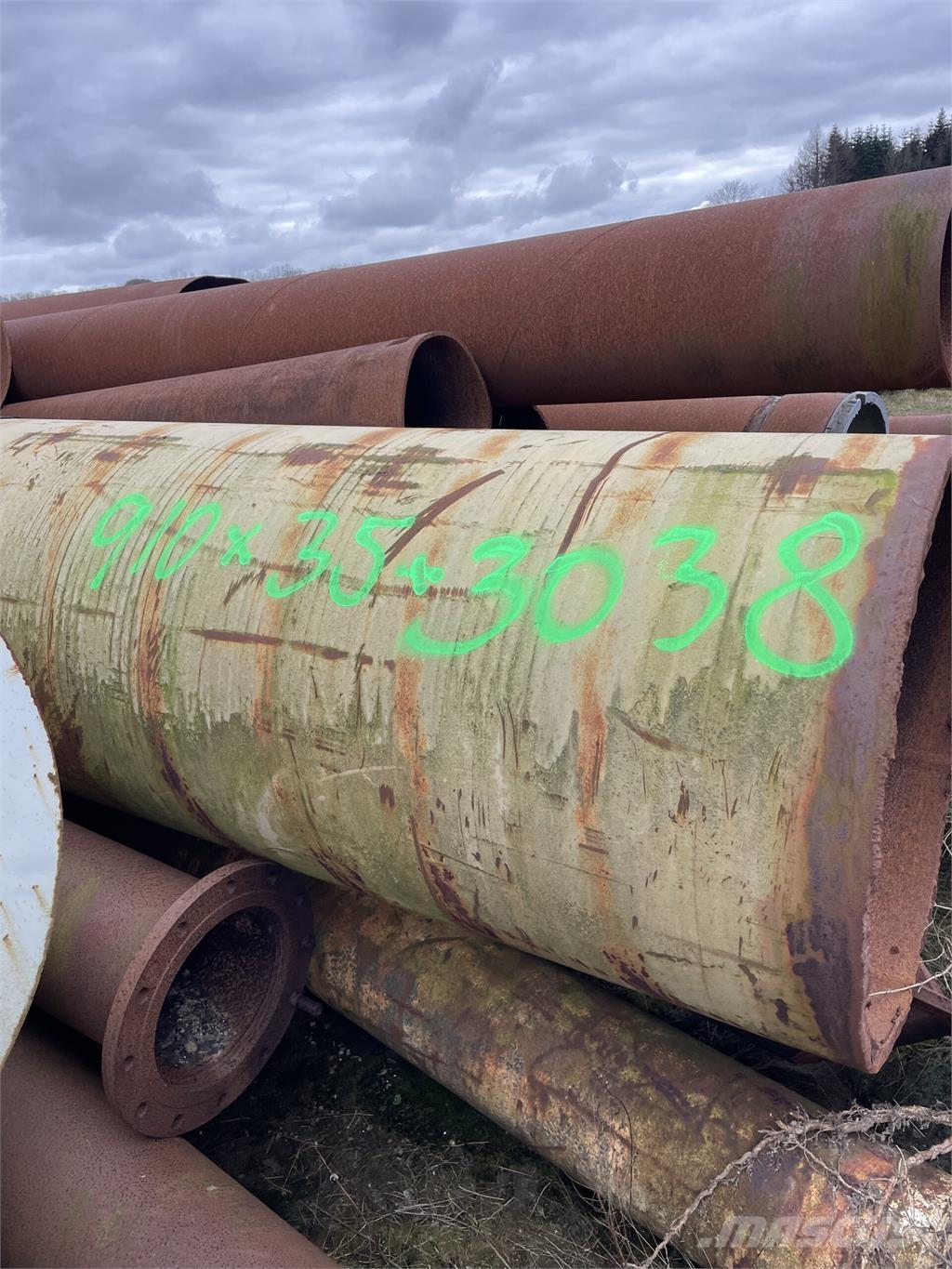  Stålrør ø910x35x3038 mm Équipement de pipeline