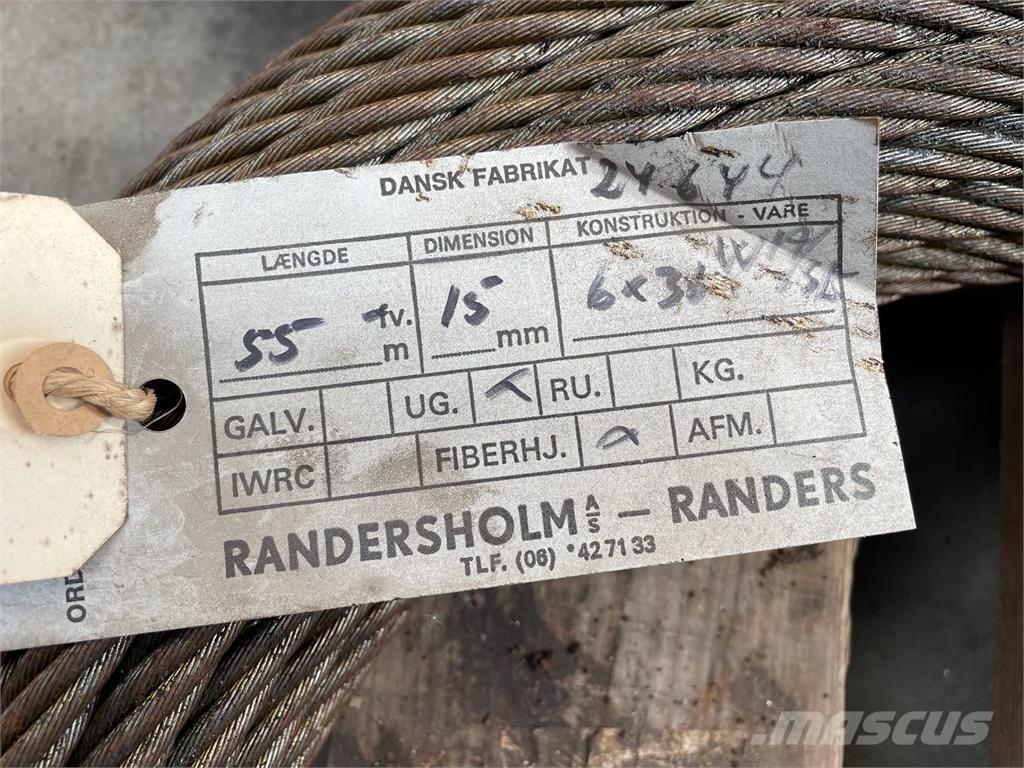  Stålwire Ø15 mm Accessoires et pièces pour grue