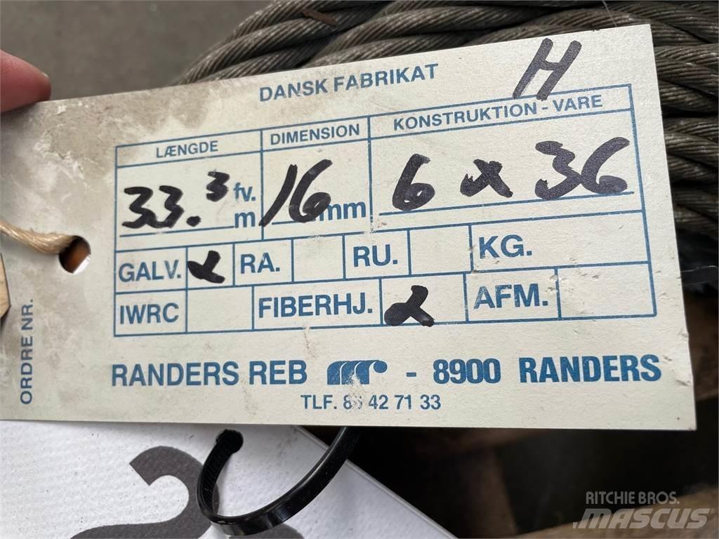  Stålwire Ø16 mm Accessoires et pièces pour grue