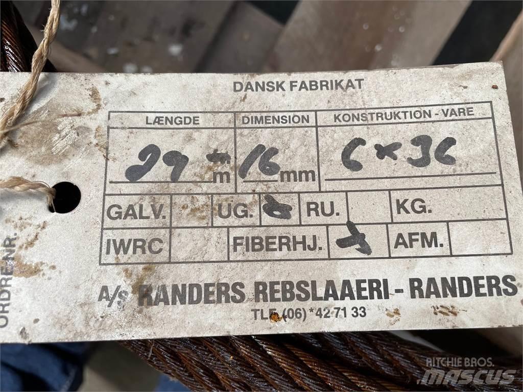  Stålwire Ø16 mm Accessoires et pièces pour grue