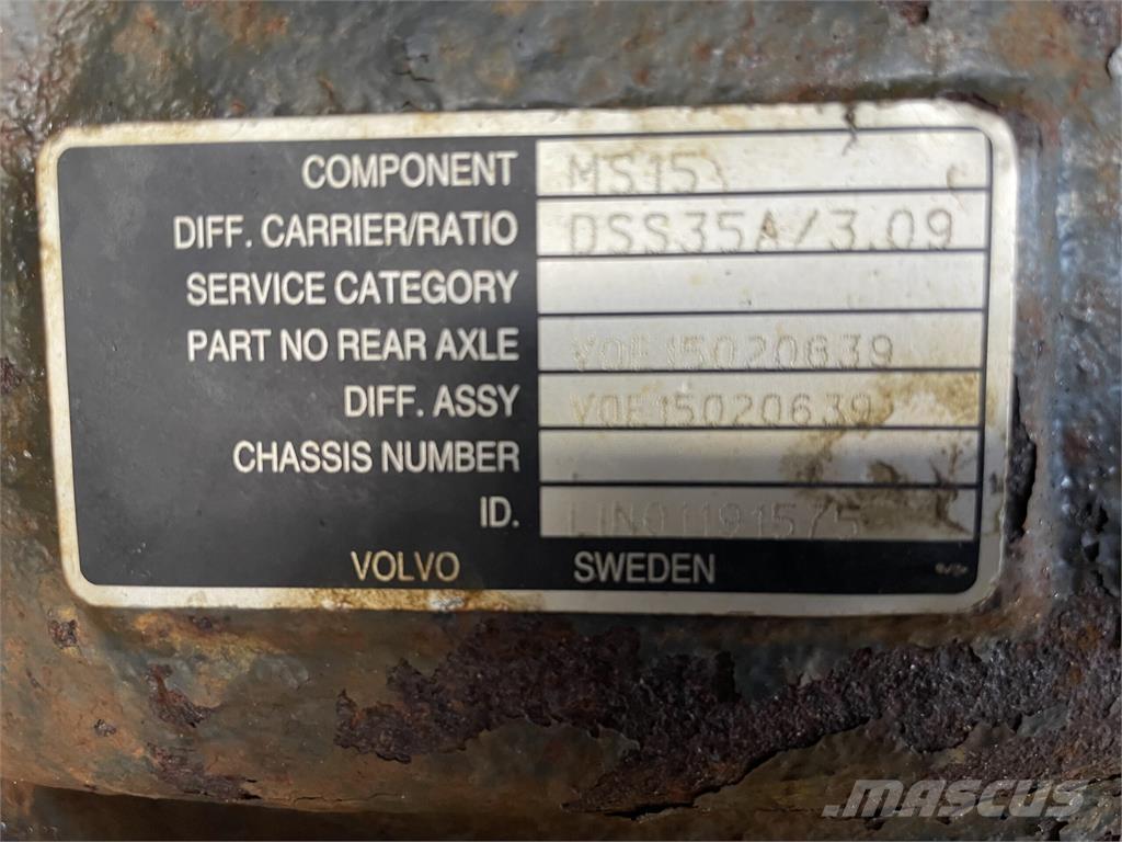 Volvo A40E bagaksel Essieux