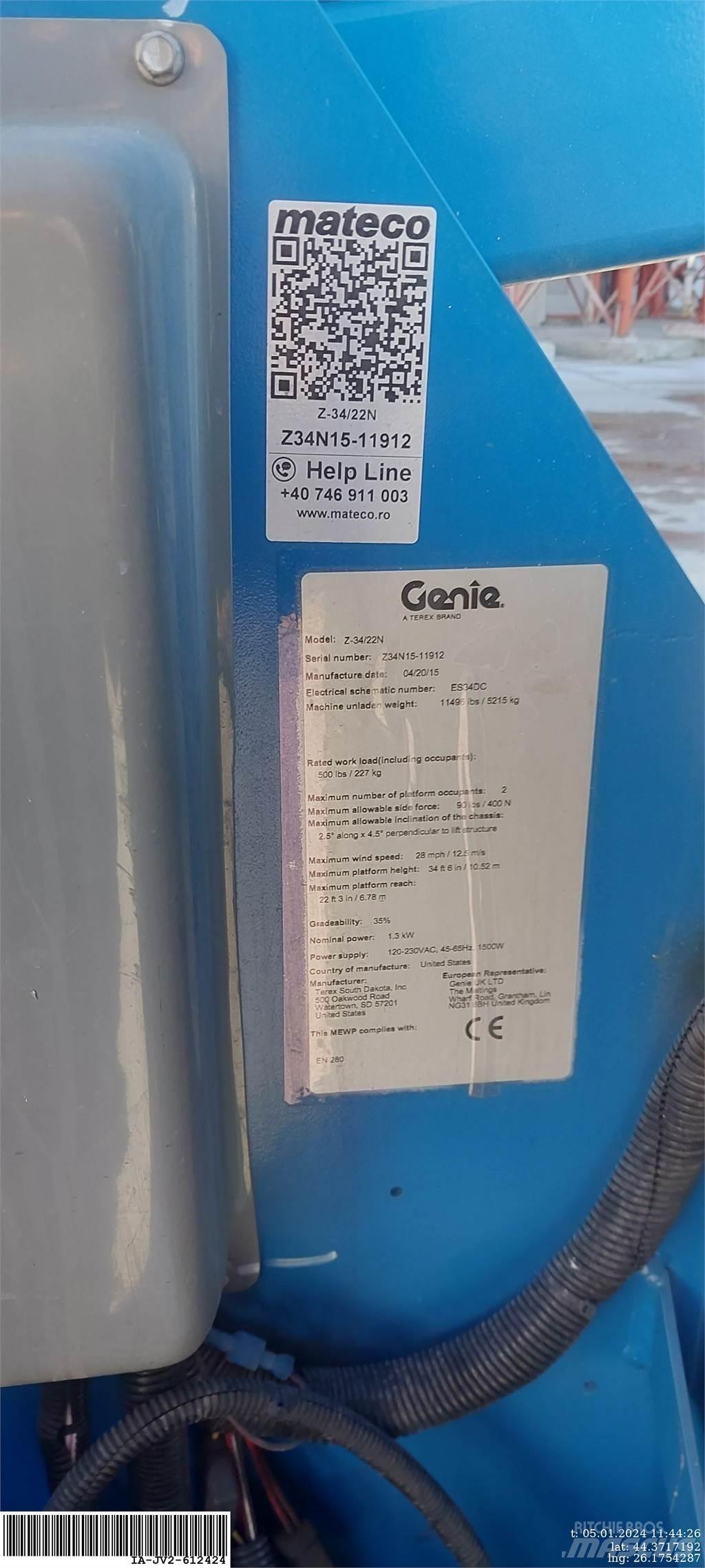 Genie Z-34/22N Nacelles articulées