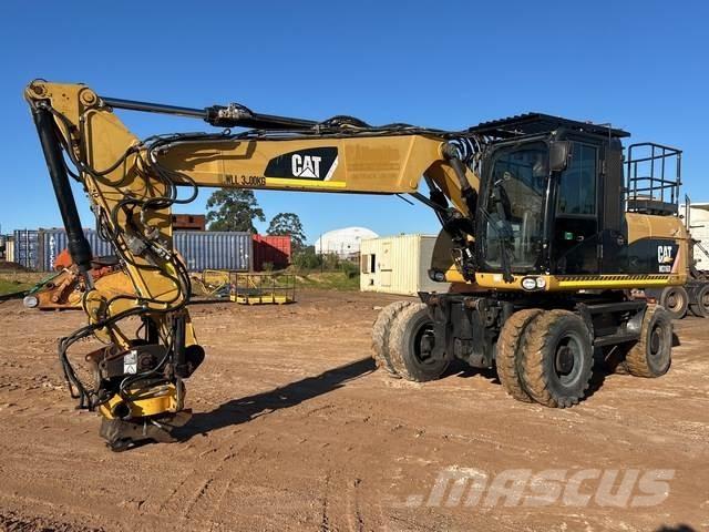 CAT M316D Pelle sur pneus