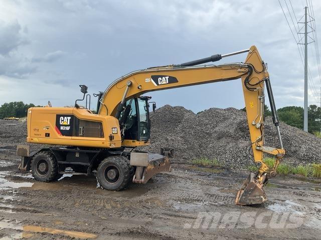 CAT M316F Pelle sur pneus