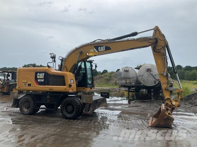 CAT M316F Pelle sur pneus