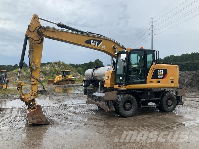 CAT M316F Pelle sur pneus