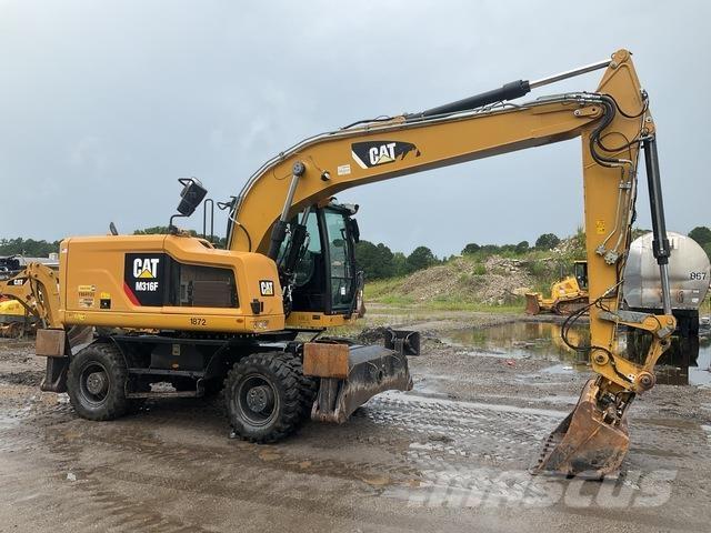 CAT M316F Pelle sur pneus