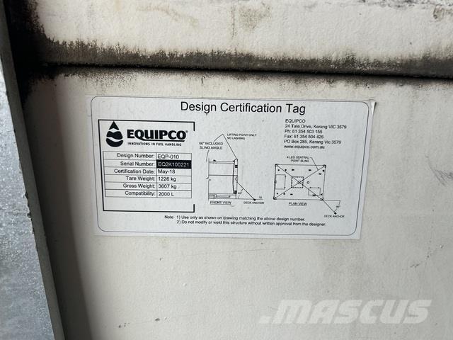  Equipco Réservoirs de carburant et d'additifs