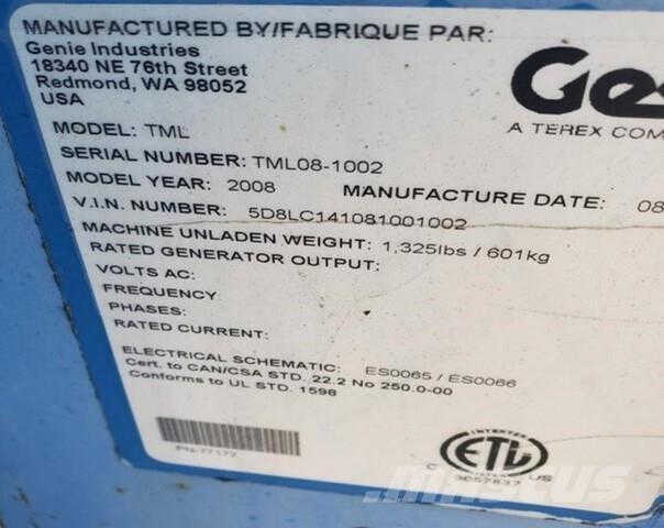 Genie TML Tour d'éclairage