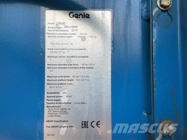 Genie Z80/60 Nacelles articulées