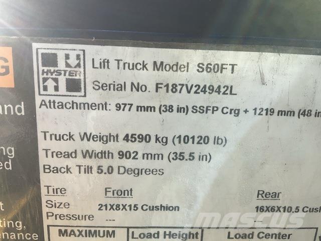 Hyster S60FT Chariots élévateurs électriques