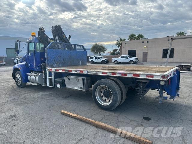Kenworth T270 Camion plateau ridelle avec grue