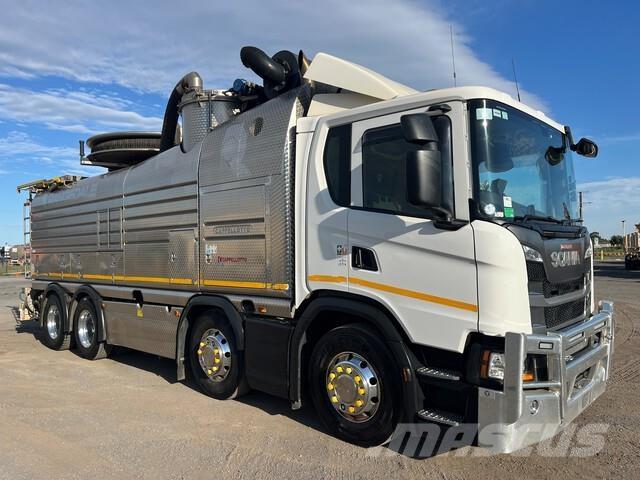 Scania G450 Camion aspirateur, Hydrocureur