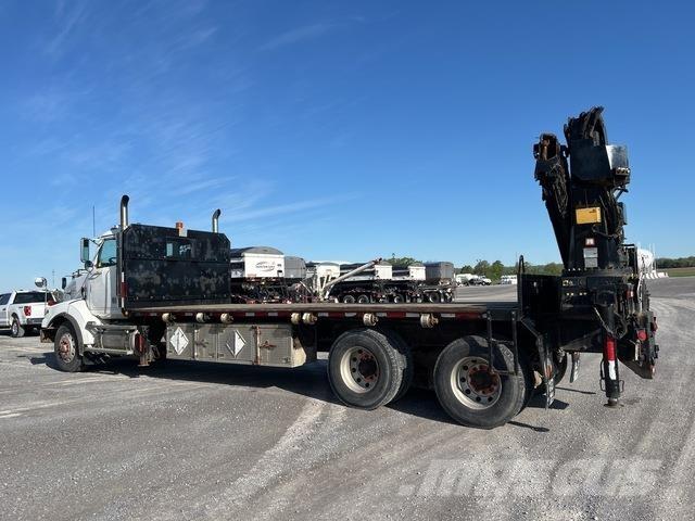 Western Star  Camion plateau ridelle avec grue