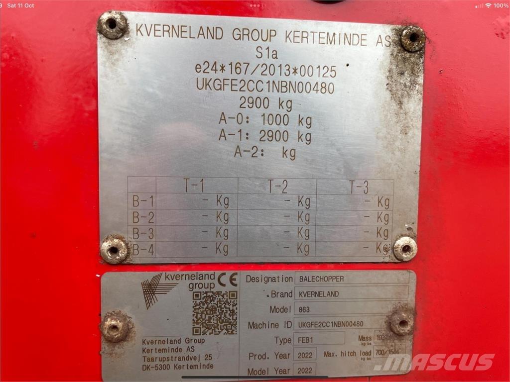 Kverneland 863 Mélangeuse