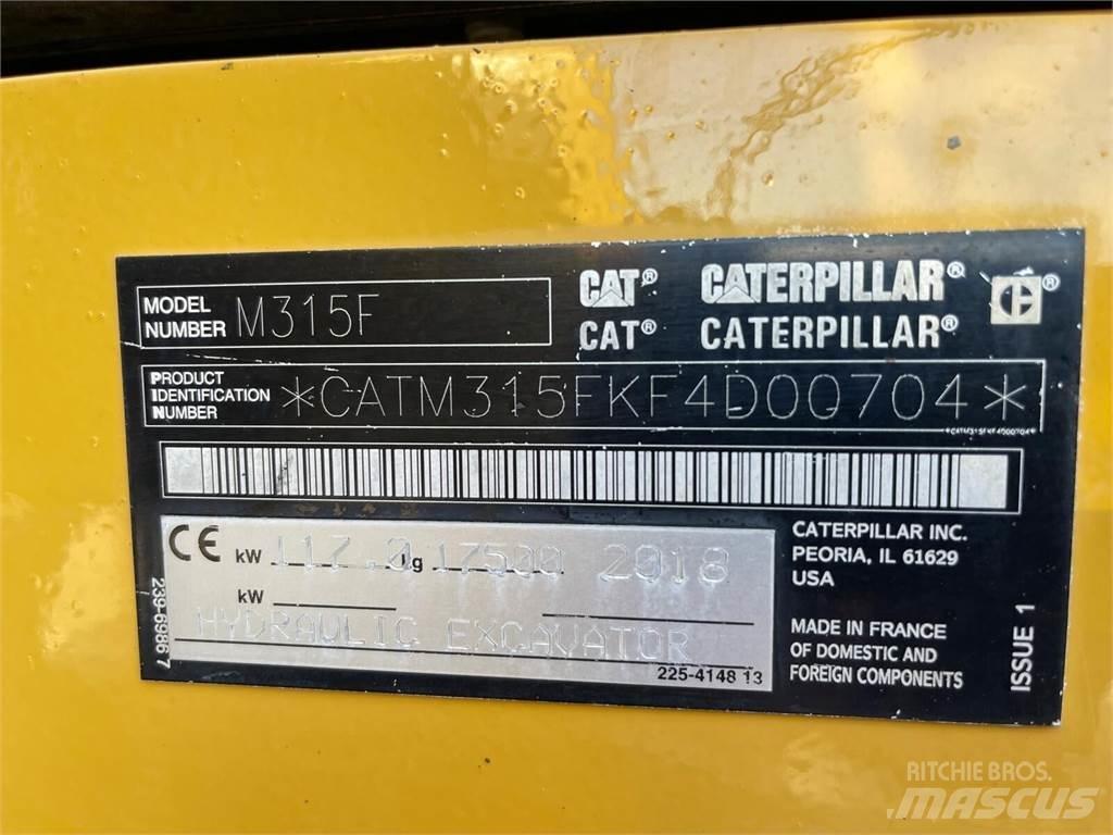 CAT M315F Pelle sur pneus
