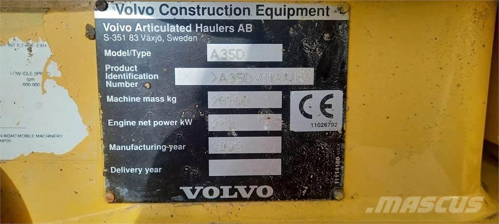 Volvo A35D Tombereau articulé