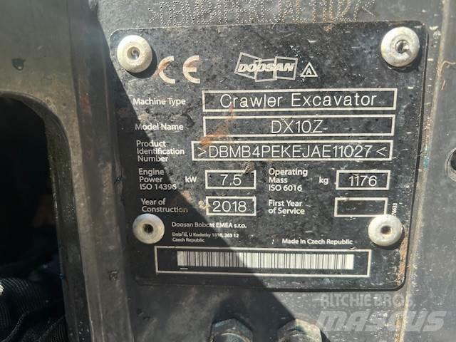 Doosan DX10Z Mini pelle 7t-12t