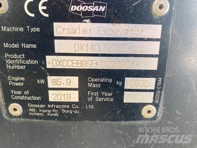 Doosan DX140LCR Pelle sur chenilles